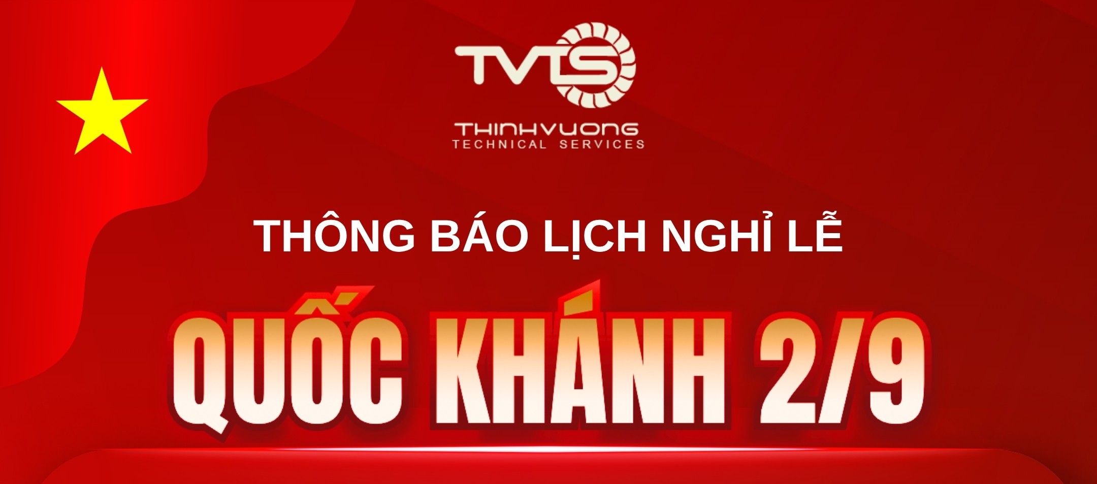 TVTS Thông báo nghỉ lễ quốc khánh Việt Nam